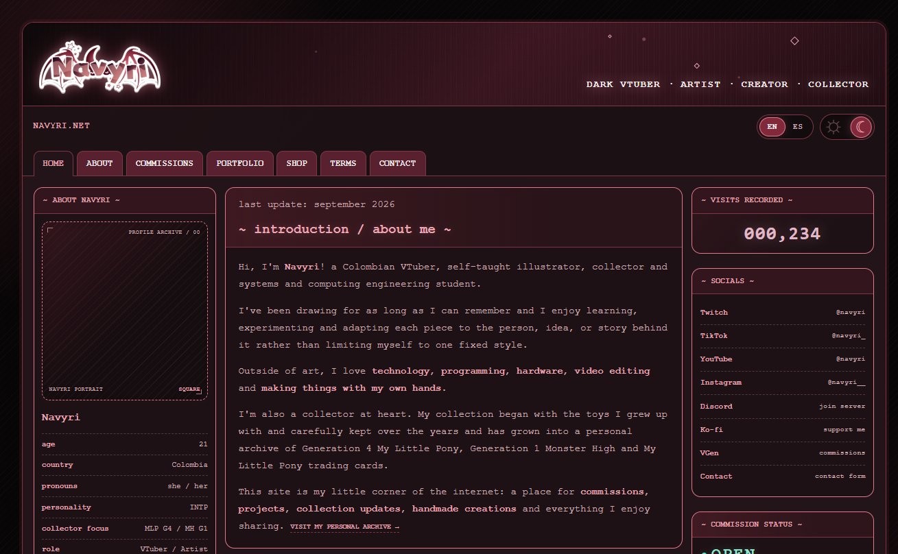 Captura de navyri.space