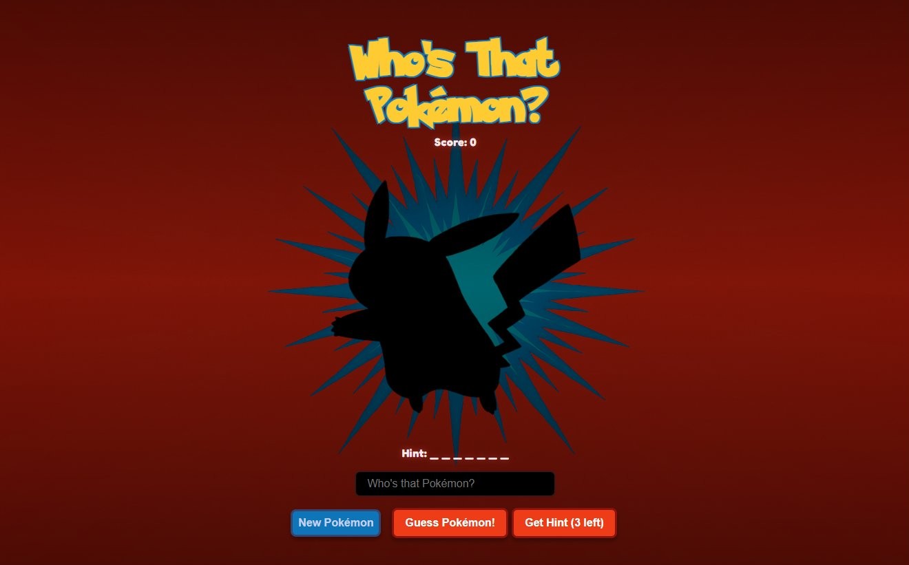 Captura de Who's That Pokémon